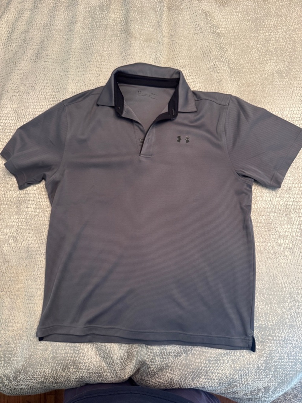 Under Armour. Men's UA Tech Polo. Size Large Steel Gray NWOT